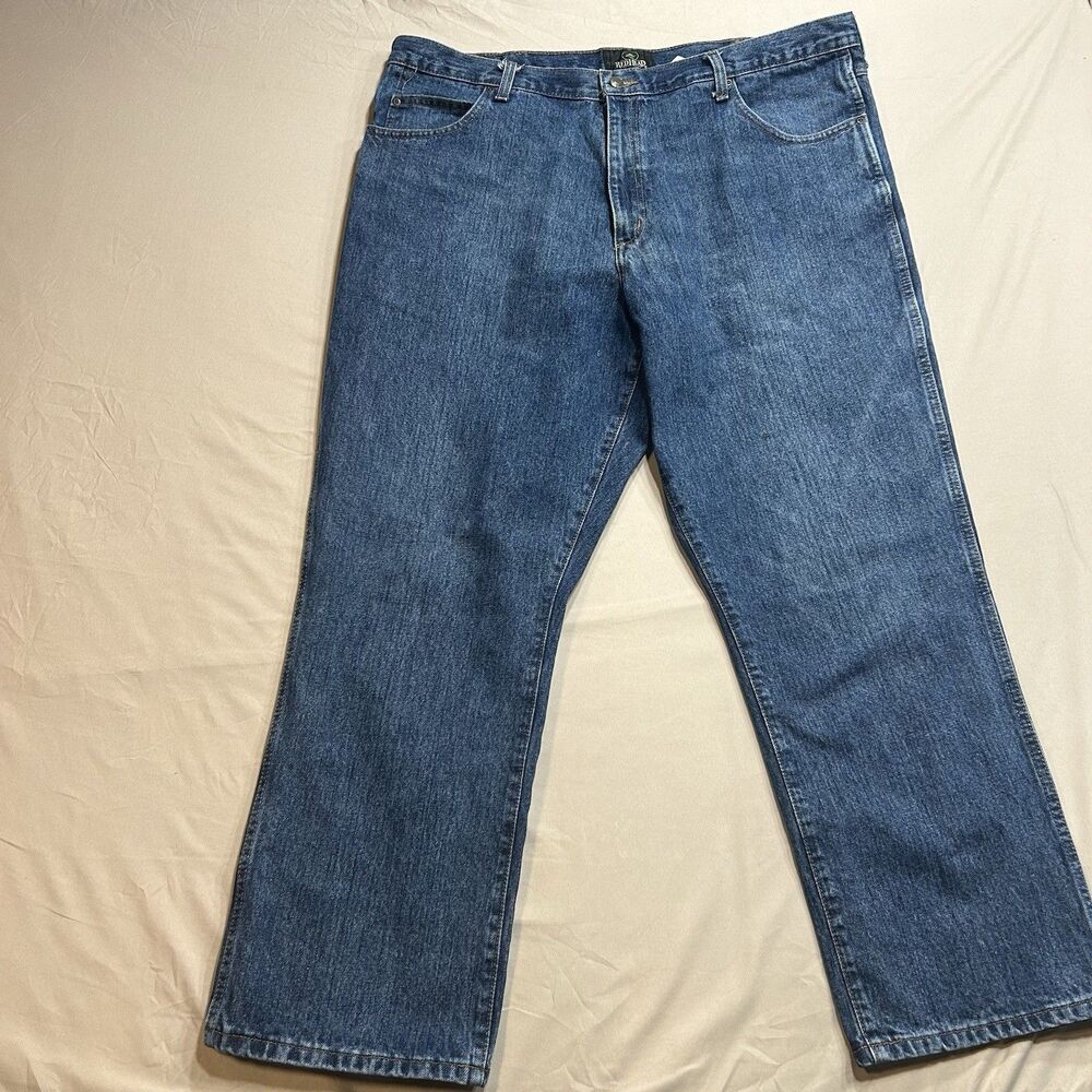 RedHead Men's Classic Fit Blue Denim Jeans 42x30 Heavyweight Work Rugged Casual